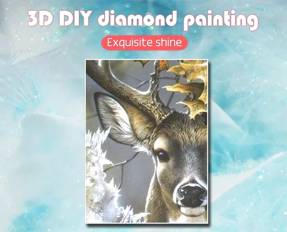 HUACAN Алмазная картина олень Полная площадь 5D DIY Алмазная вышивка мозаика животные Стразы ручной работы Декор для дома горячая распродажа