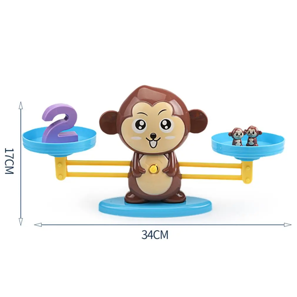

Match game Board game Monkey Match Math Balancing Scale Number Balance Game Children Educational Toy to Learn add and subtract
