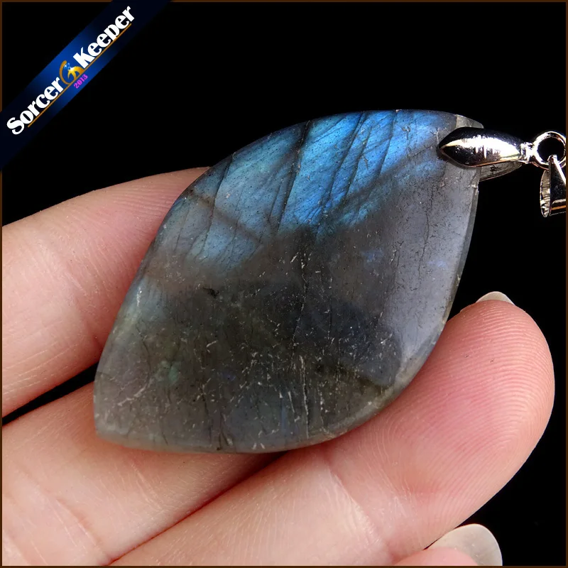 Ожерелья с цепочкой для женщин и мужчин оптовая продажа камень лабрадорит