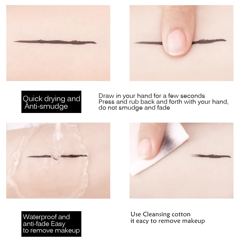 SANIYE водостойкая жидкая подводка для глаз карандаш супер Черная Подводка Ручка