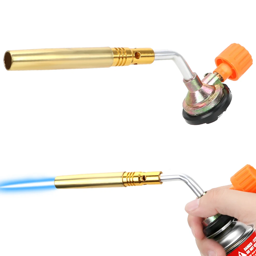 

Camping Welding BBQ Tool Flame Gun Welding Torch Butane Gas Blow Torch Hand Ignition Portable Flamethrower Burner