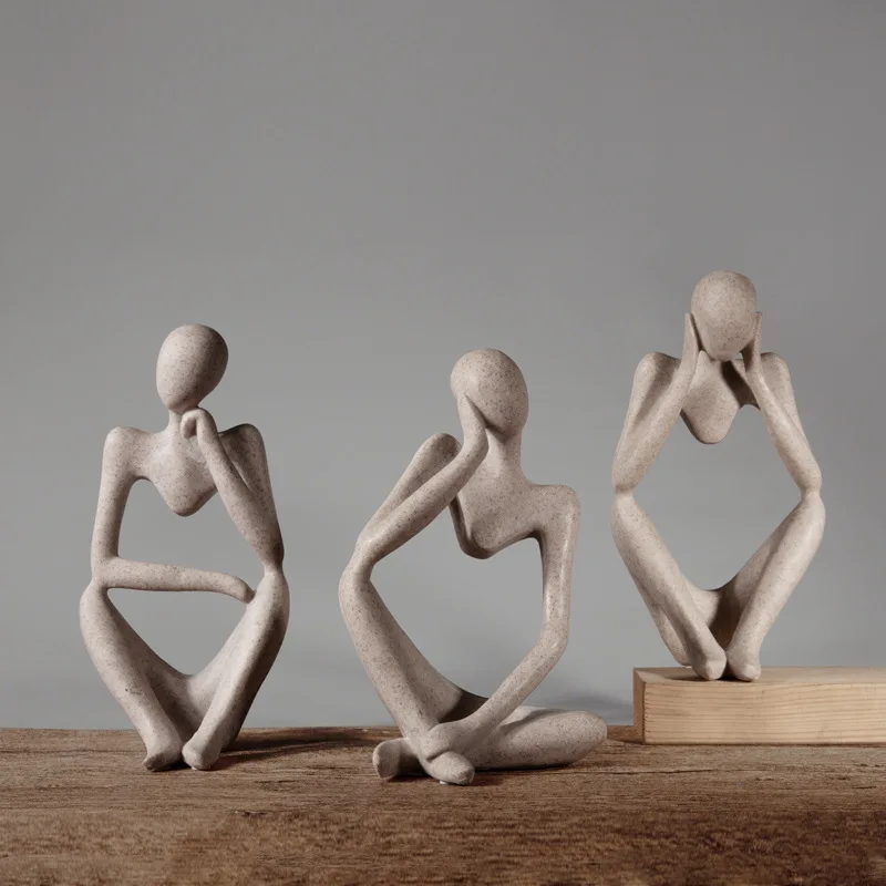 

Modern minimalist abstract character art sandstone sculpture home living room decoration small ornaments