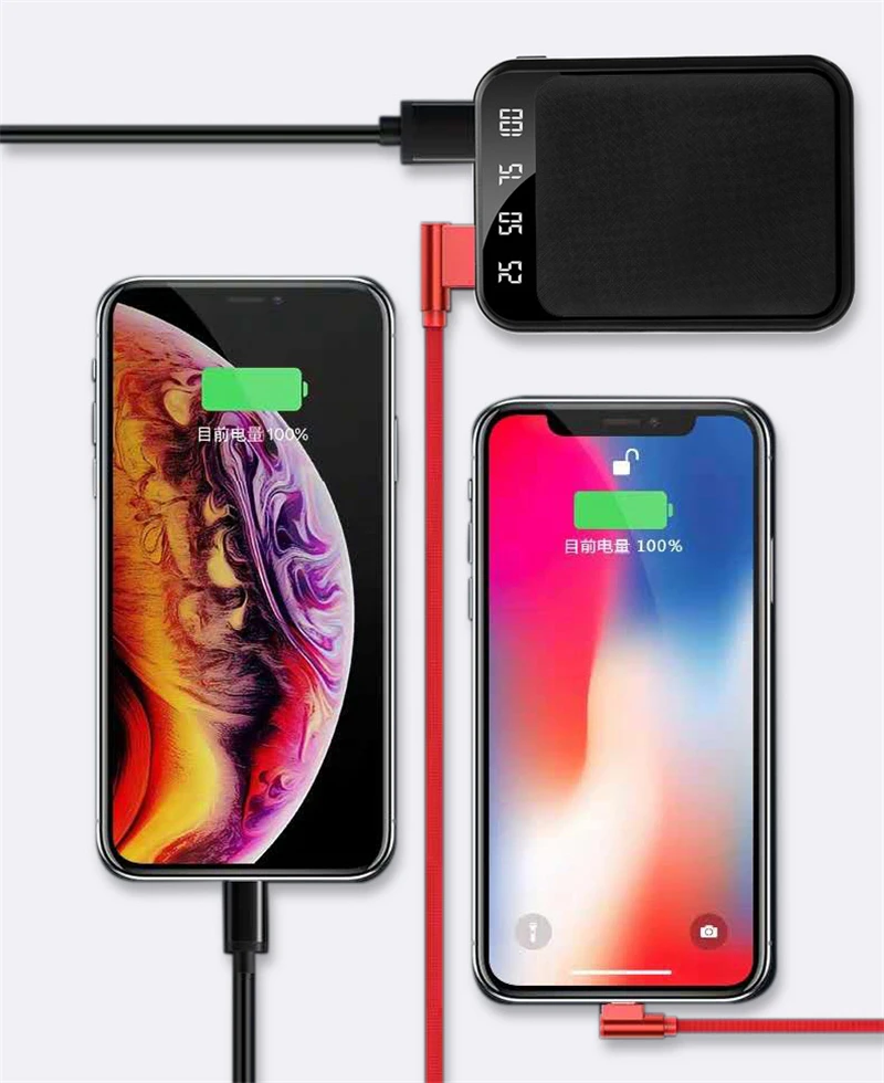 Power Bank 10000mAh Портативная зарядка mi ni внешний аккумулятор для Xiaomi mi iPhone X зарядное устройство для мобильного телефона