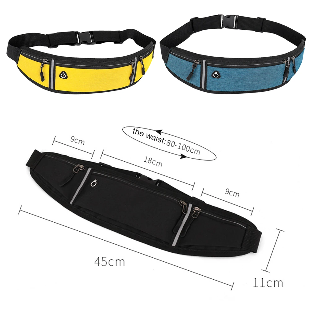 

Professional Running Waist Bag Sports Belt Pouch Mobile Phone Case Men Women Hidden Pouch Gym Sports Bags Running Belt Pack