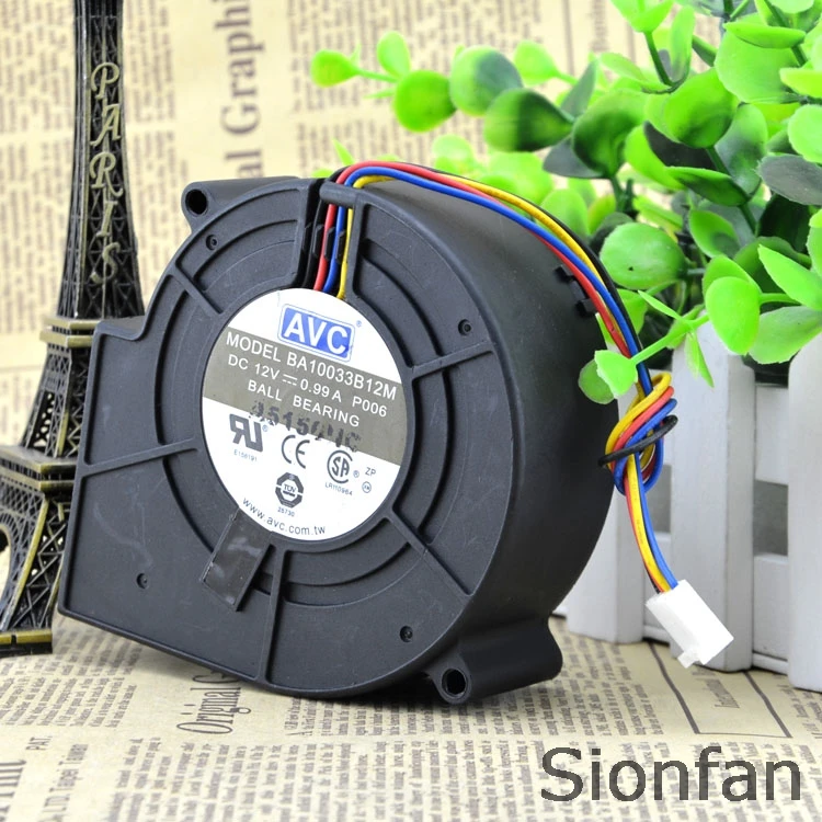 Для оригинальные AVC BA10033B12M 9733 DC12V 0.99A 9 см вентилятор с турбонаддувом Тесты рабочих