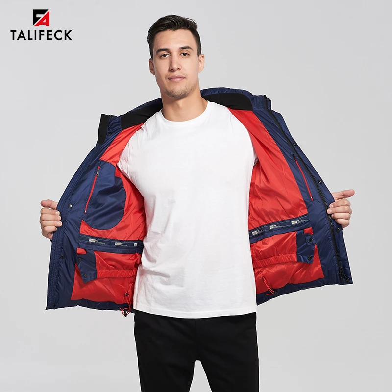 2020 Новинка Зимняя Куртка Мужская Пальто Мужское Стеганая Парка Бренд Теплая С