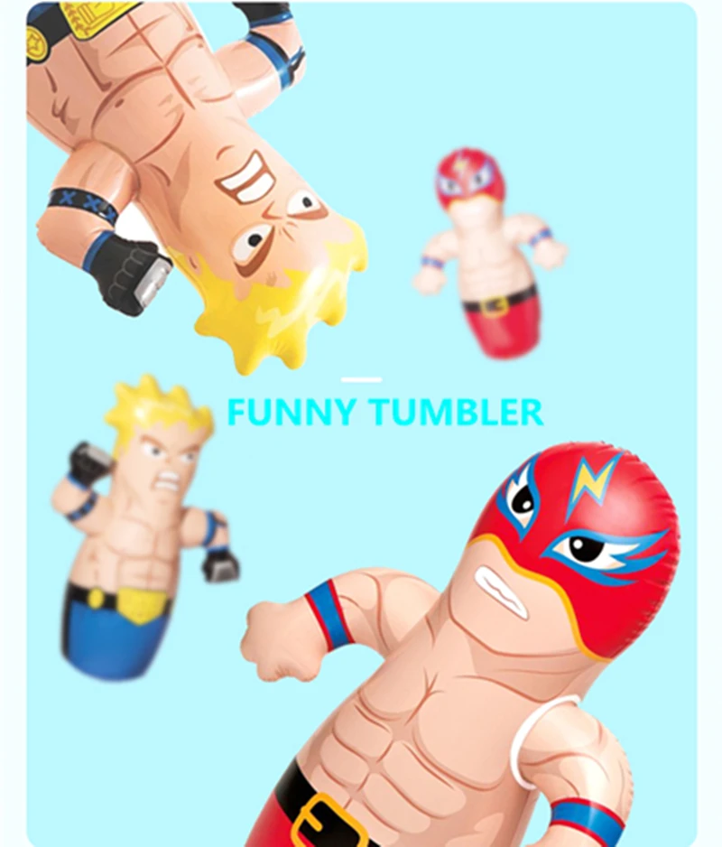 Wishome мультяшный надувной утолщенный боксерский мешок в форме животного для детей