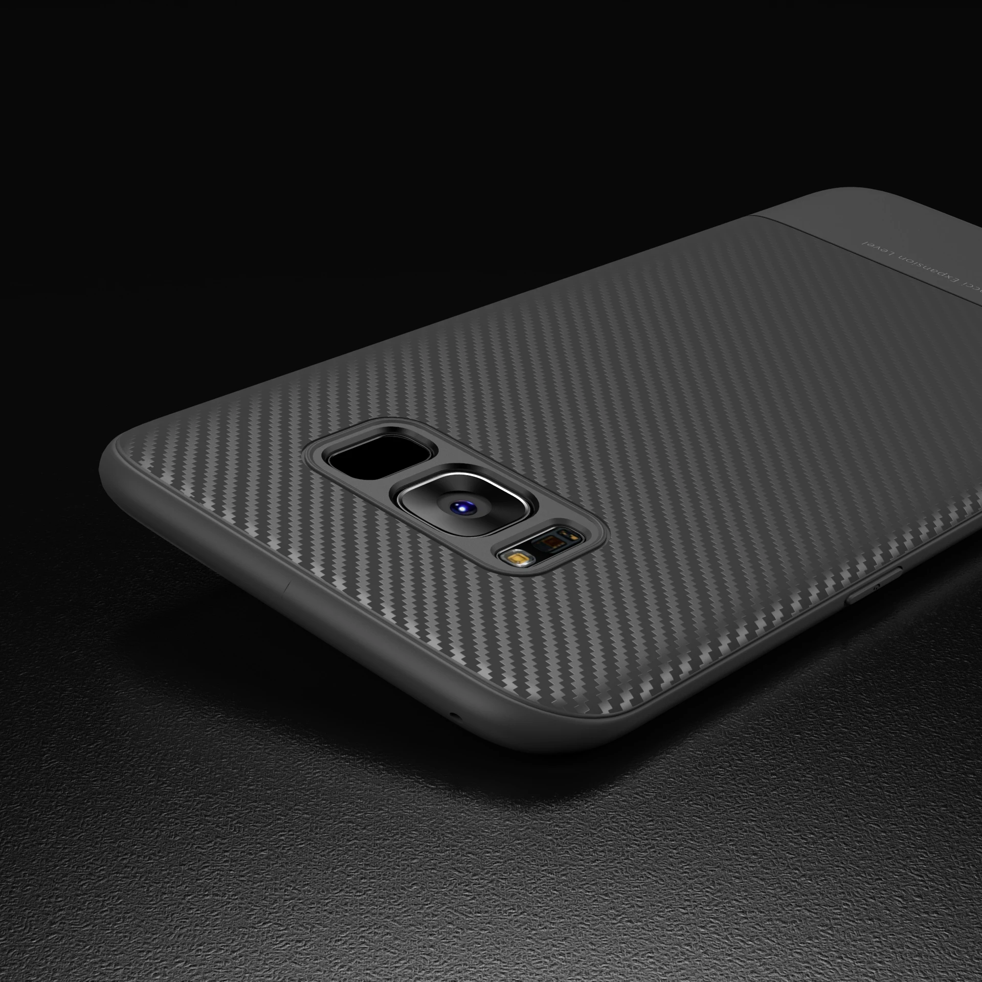 Чехол для SAMSUNG Galaxy S8 противоударный чехол из углеродного волокна флип кейс