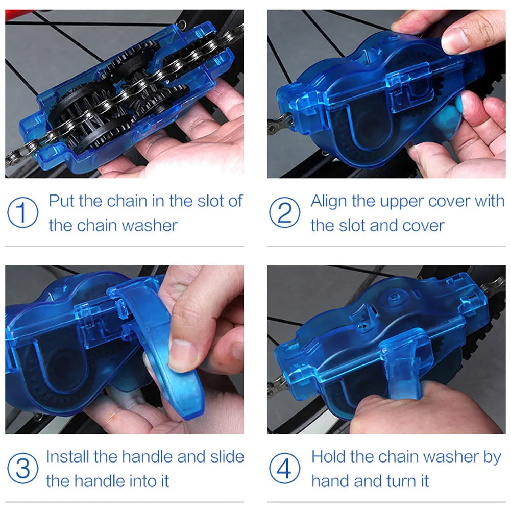 

Bike Chain Cleaner Bicycle Chain Cleaning Brush Tool for Mountain, Road and Folding Bike