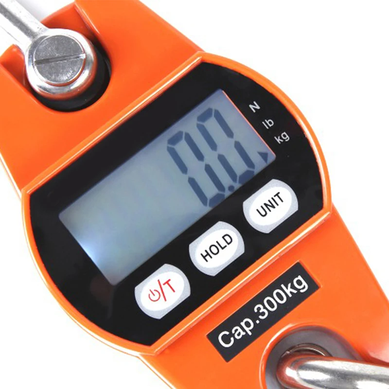 

Crane Scale Weight 300kg Digital Crane Scale Display Industry Heavy Duty Portable Stainless Steel Hanging Hook Scale