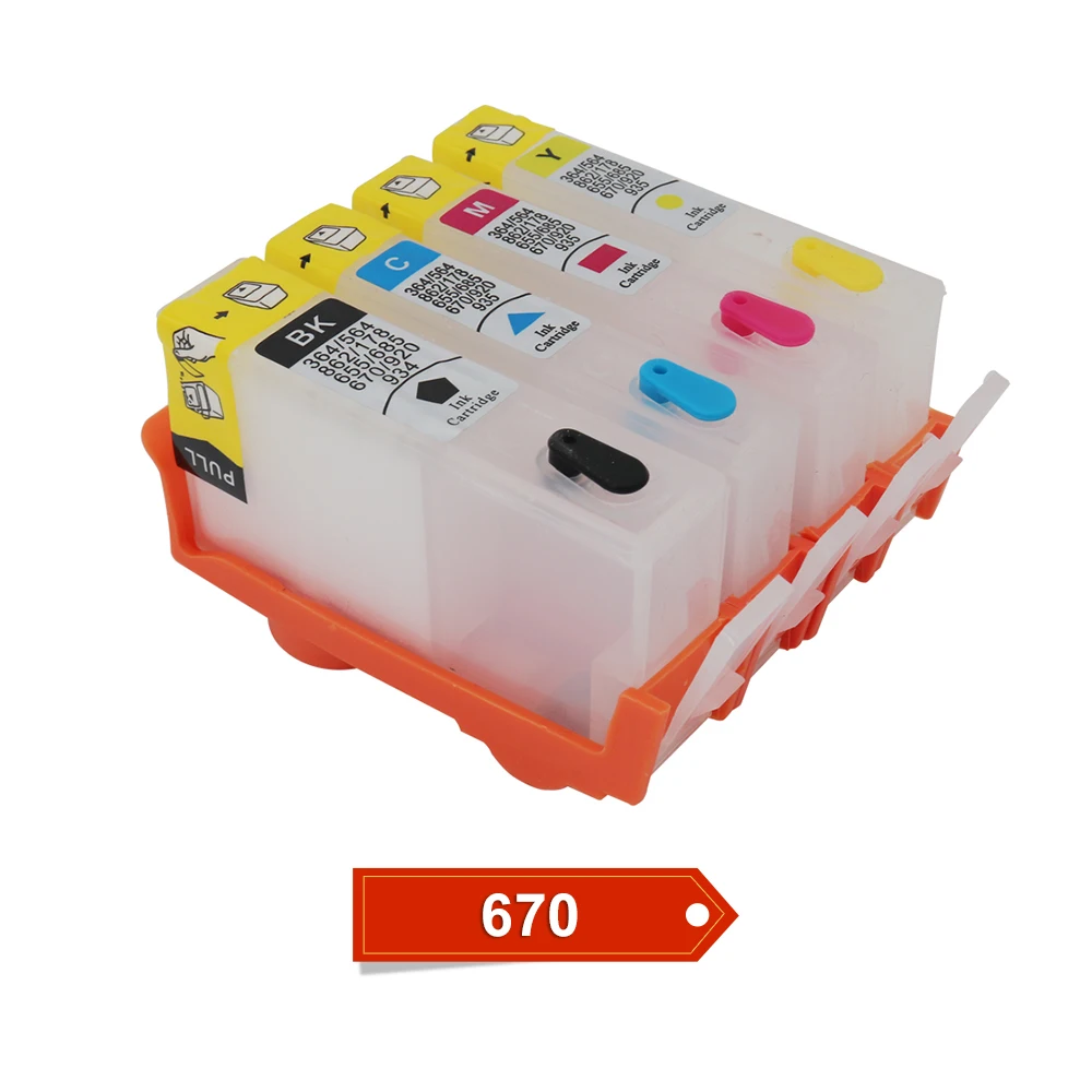 Картридж для принтера HP 670 многоразовый картридж с чипами ARC 670XL Deskjet Ink Advantage 3525|ink