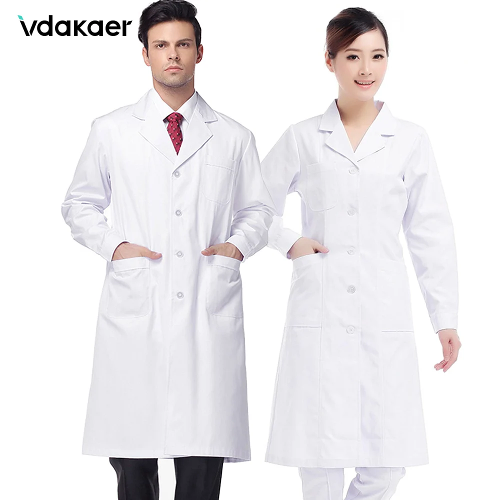 Белое лабораторное пальто медицинская одежда Униформа докторские куртки