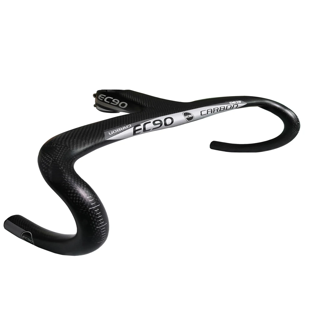 Скидка Полностью из углеродного волокна, руль для шоссейного велосипеда из встроен один кусок стволовых руль прямая рукоятка изогнутый стержень ...