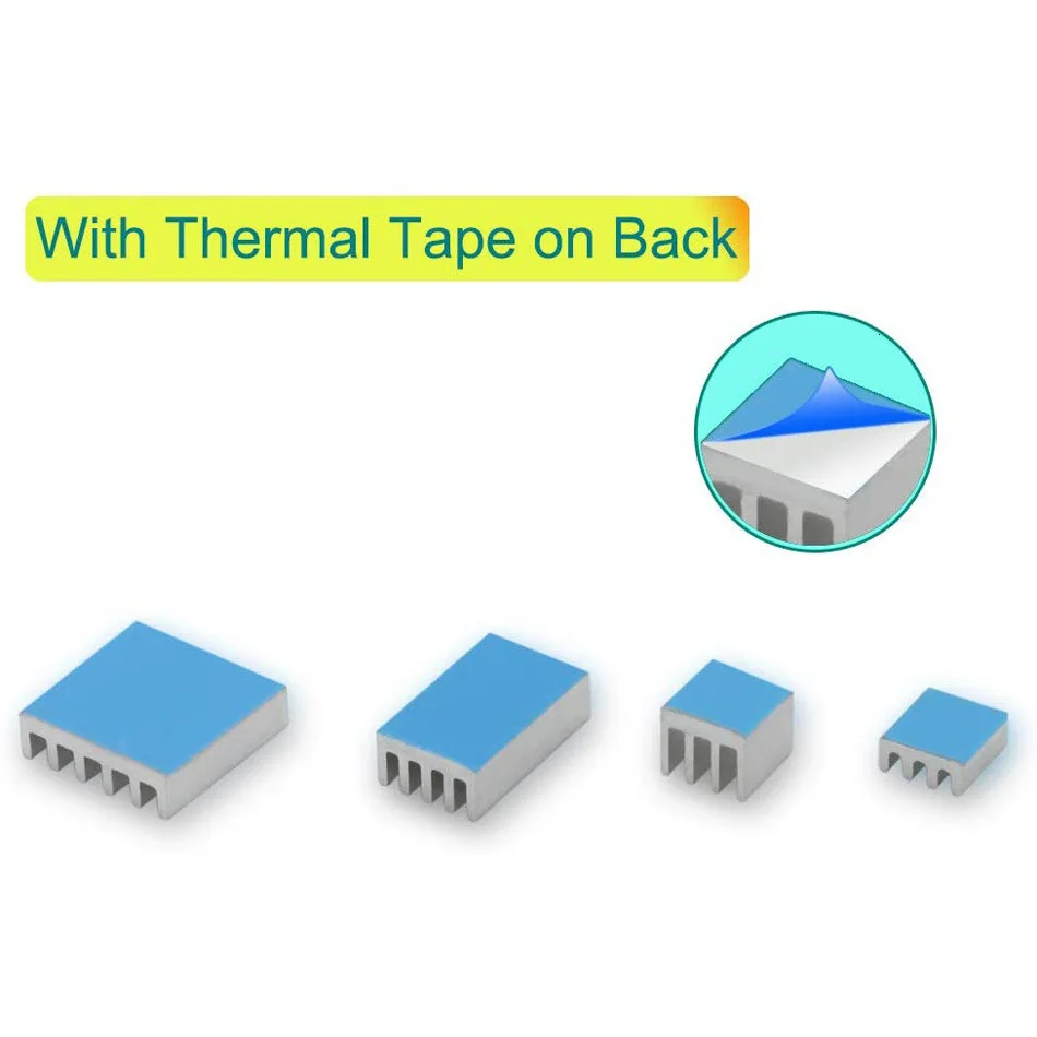 Радиатор Raspberry Pi 4b алюминиевый радиатор 4 с термолентой 3 м 8810 для Model B