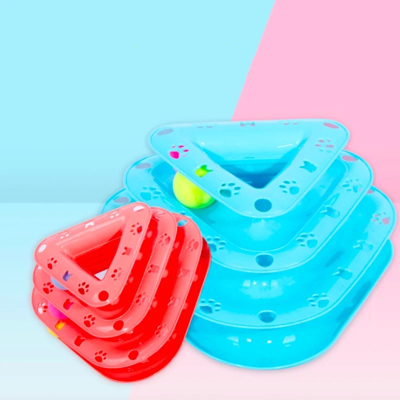 Три уровня питомец собака кошка игрушка башня треков диска Кот интеллект