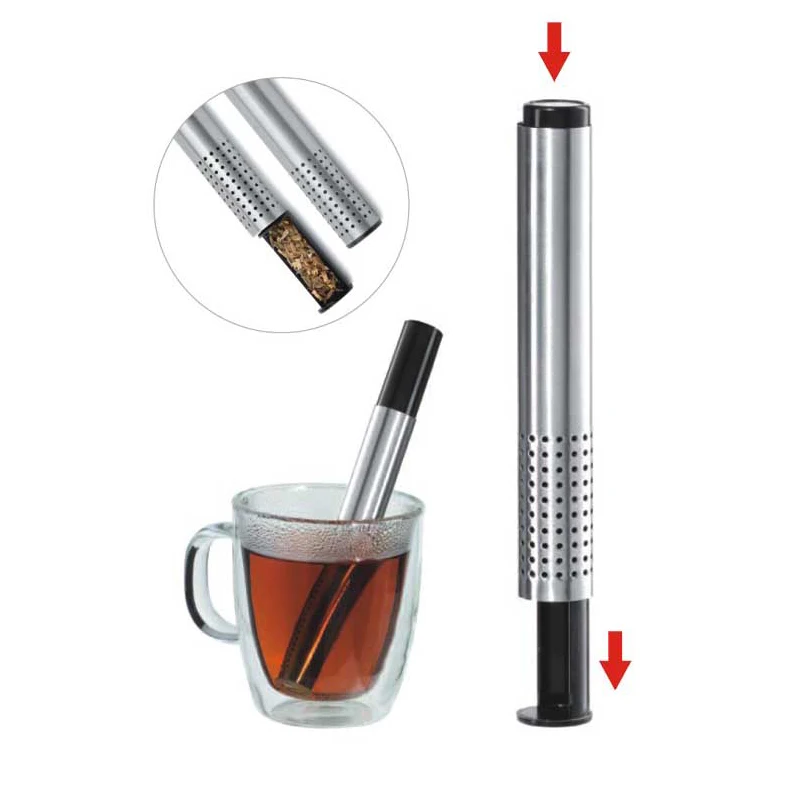 Stainless Steel Loose Leaf Tea Filer Infuser Stick Steeper Strainer for Herbs Spices Maker | Дом и сад