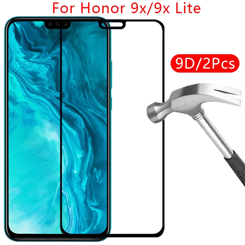 

9d protective tempered glass for huawei honor 9x pro lite premium screen protector on honer 9 x x9 9x light 9xlite 9xpro honor9x