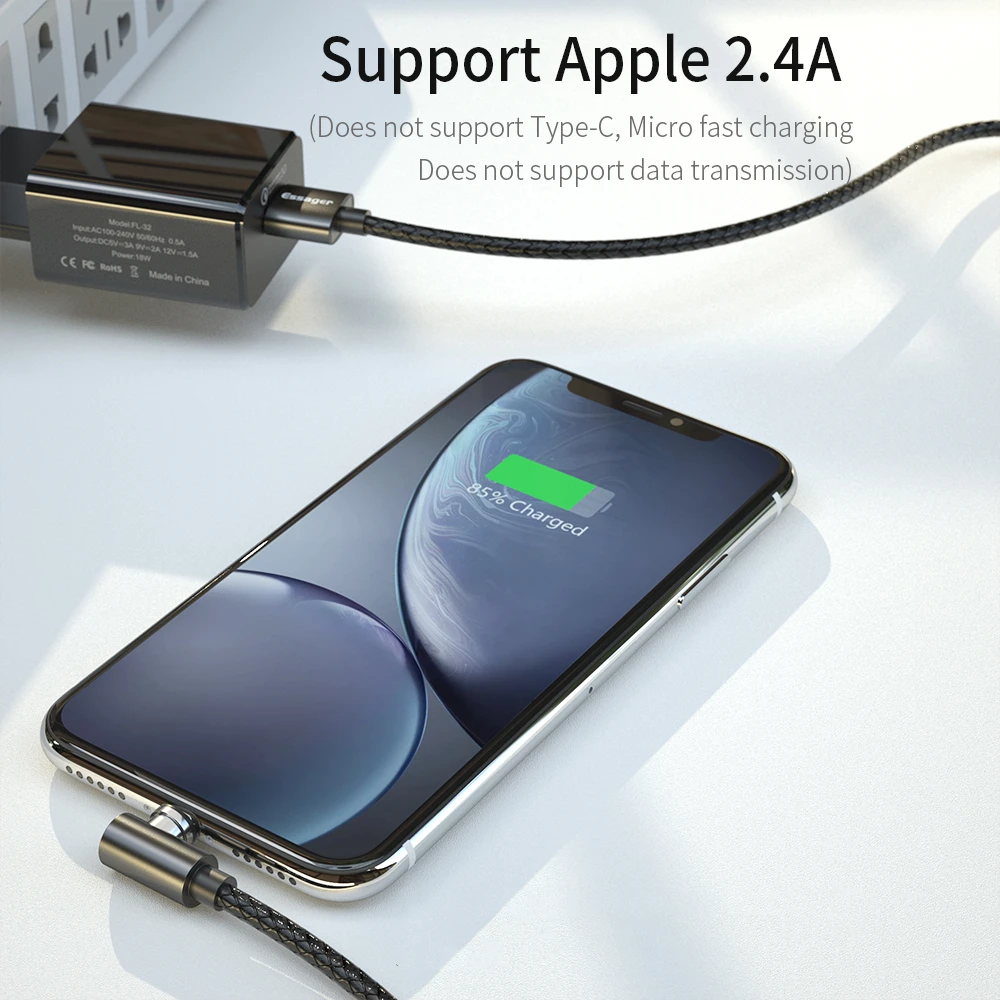 Магнитный кабель Essager 1/2 м Micro USB Type C адаптер зарядное устройство для быстрой