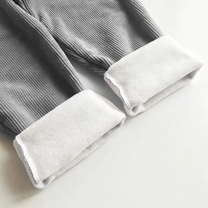 gray Корейская мода, вельветовые брюки хиппи, уличная одежда, свободные спортивные штаны, новинка, высокая уличная Панк Рейв, узкие брюки, повседневные брюки - Цвет: gray