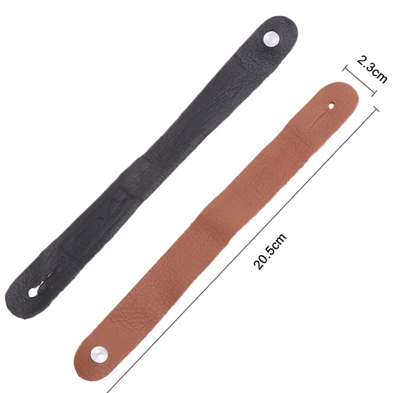 1pc 2020 braun schwarz leder gitarre strap halter taste safe lock für akustische elektrische klassische gitarre bass zubehör dropship free g