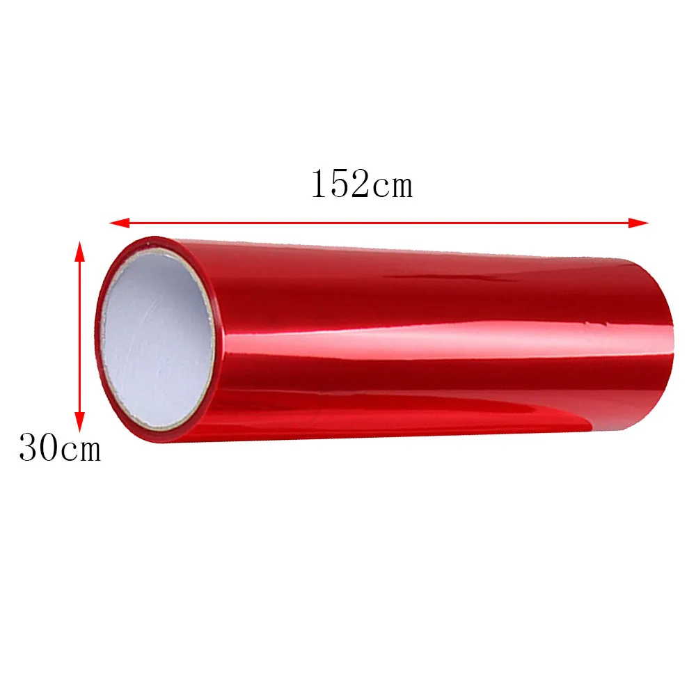 

Red PVC 30*152cm Glossy Red Tint Headlight Taillight Fog Light Vinyl Film Cars Trucks