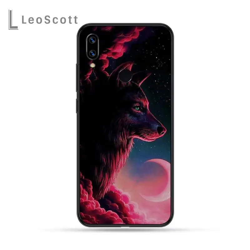 

Ruthless wolf face Phone Case For Xiaomi Redmi Note 4 4x 5 6 7 8 pro S2 PLUS 6A PRO