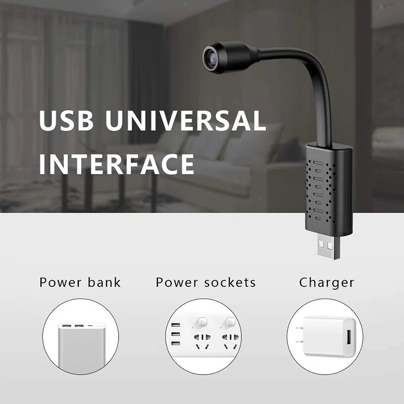 1080P мини USB Wifi камера наблюдения IP s HD Смарт AI Обнаружение человека V380 Pro Auido Запись