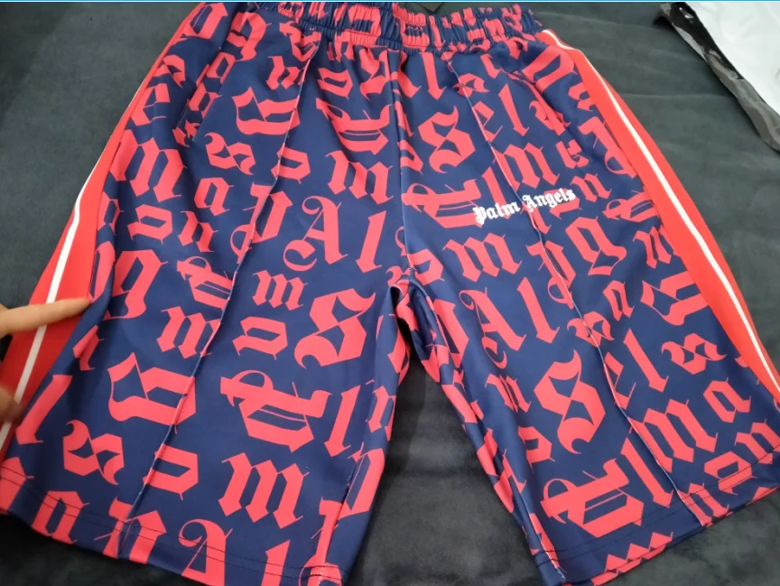 

2021 Men's Casual Knee Length Short Pants Men and Women Couples Letter Print Fashion Casual Shorts