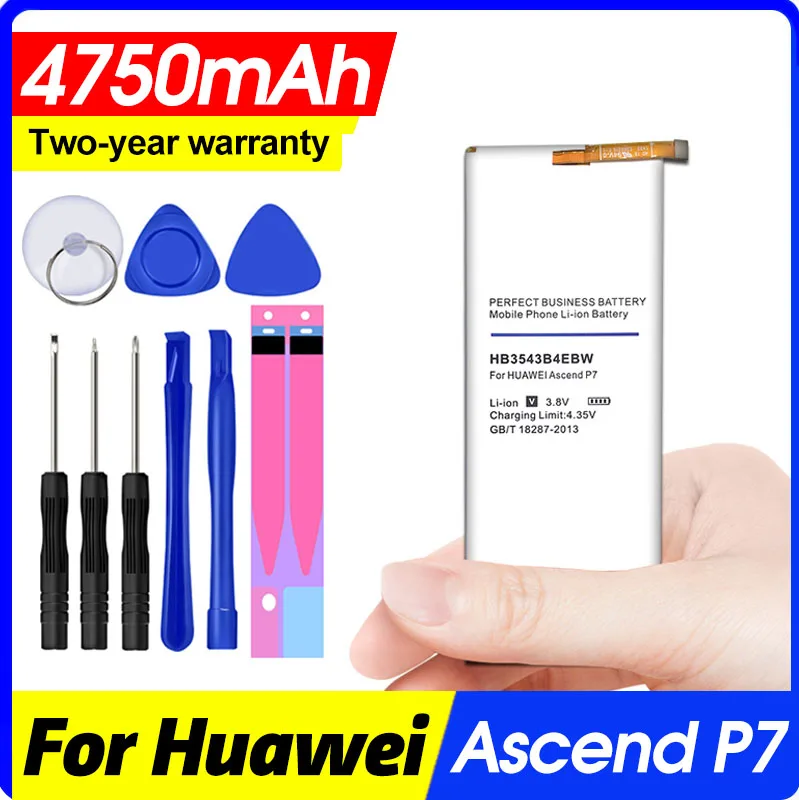 4750mah Hb3543b4ebw Аккумулятор для Huawei Ascend P7 P7-l07 L09 L00 L10 L05 L11