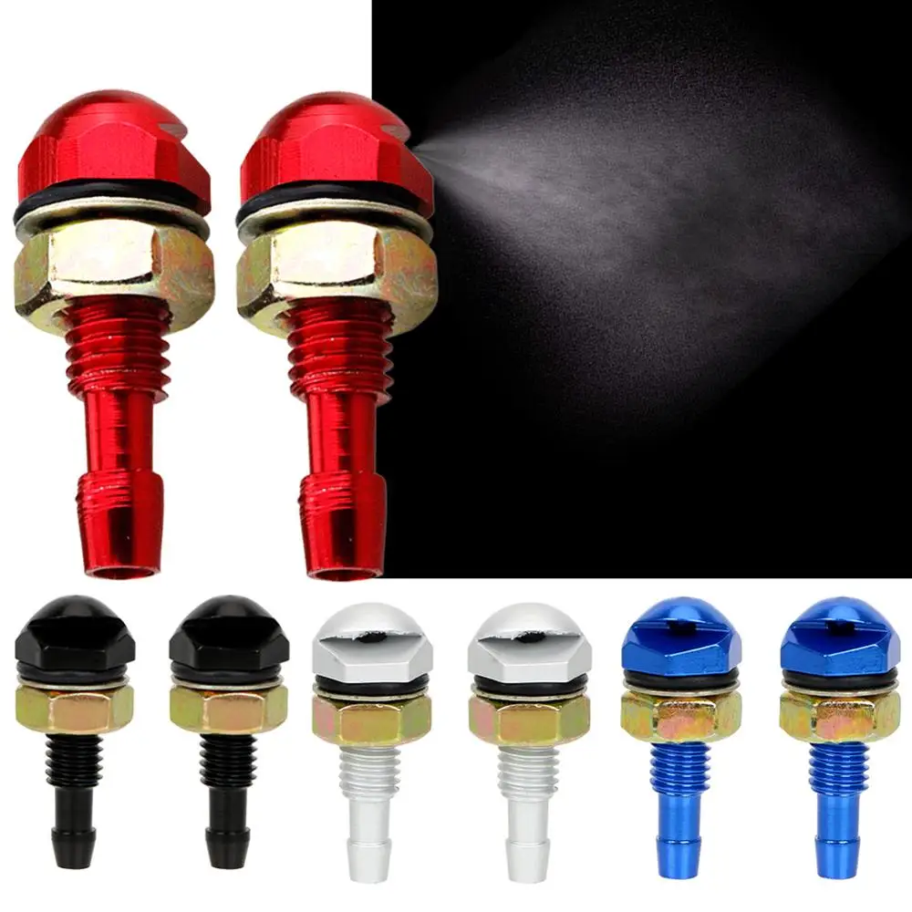 

2 шт., Форсунка для очистки лобового стекла автомобиля, из алюминиевого сплава