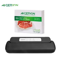 geryon upgraded vacuum sealer machine with 50pcs food seal bags best vacuum packer for kitchen