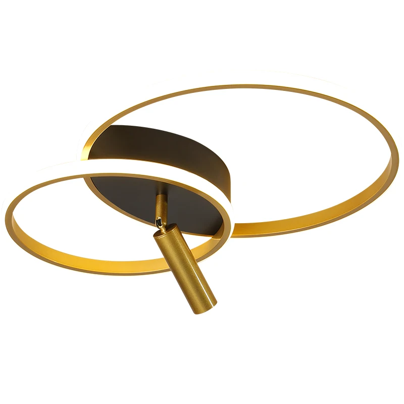 

2 Rings Aluminum Chandeliers Ultra Thin For Dining Room Kitchen chandelier lighting Foyer Hall Bedroom Indoor Simple LED Lamps