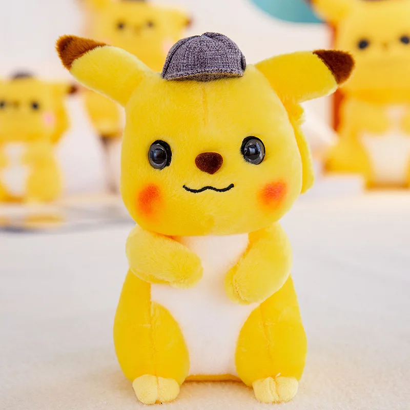 28 см Пикачу плюшевая игрушка мягкая детектива японского аниме плюшевые игрушки