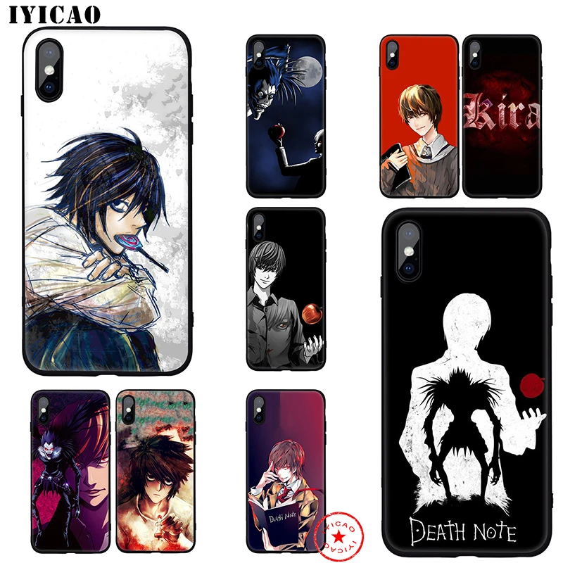 IYICAO Death Note Аниме мягкий чехол для iphone 11 Pro Xr Xs Max 6 6s 7 8 Plus 5 5S Se Силиконовый ТПУ |