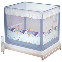 princess mosquito net with bed canopy zipper summer mosquito net anti fall kids bed curtain muggen gaas bed linings bs50mn