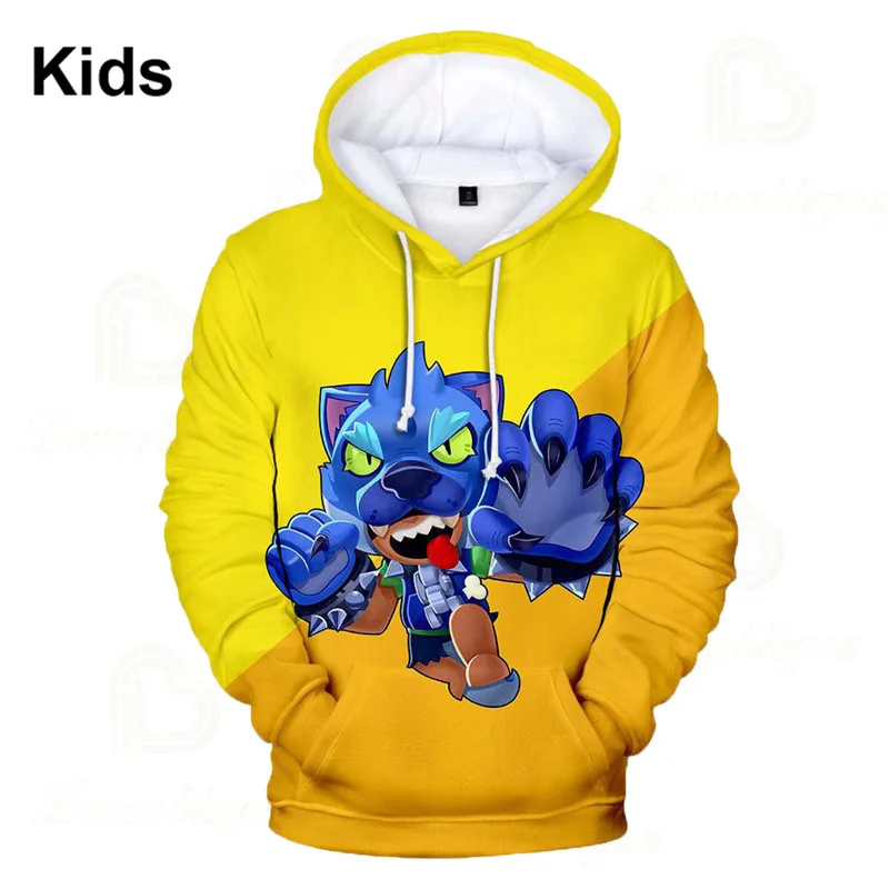 

Shelly Colt MAX 8 To 19 Years Kids Jacket Cartoon Tops Teen Clothes POCO Game Leon 3D Printed Hoodie Boys Girls