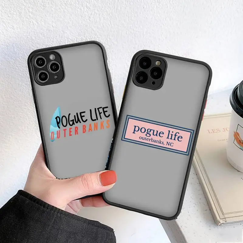 

Outer Banks-Livin' The Pogue Life Phone Case For iphone 12 11 8 7 plus mini x xs xr pro max matte transparent cover