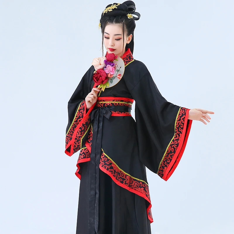 

cosplay Cotton and linen hanfu women chinese Traditional Ancient Tang Dynasty princess Dance skirt film and TV Photo costume