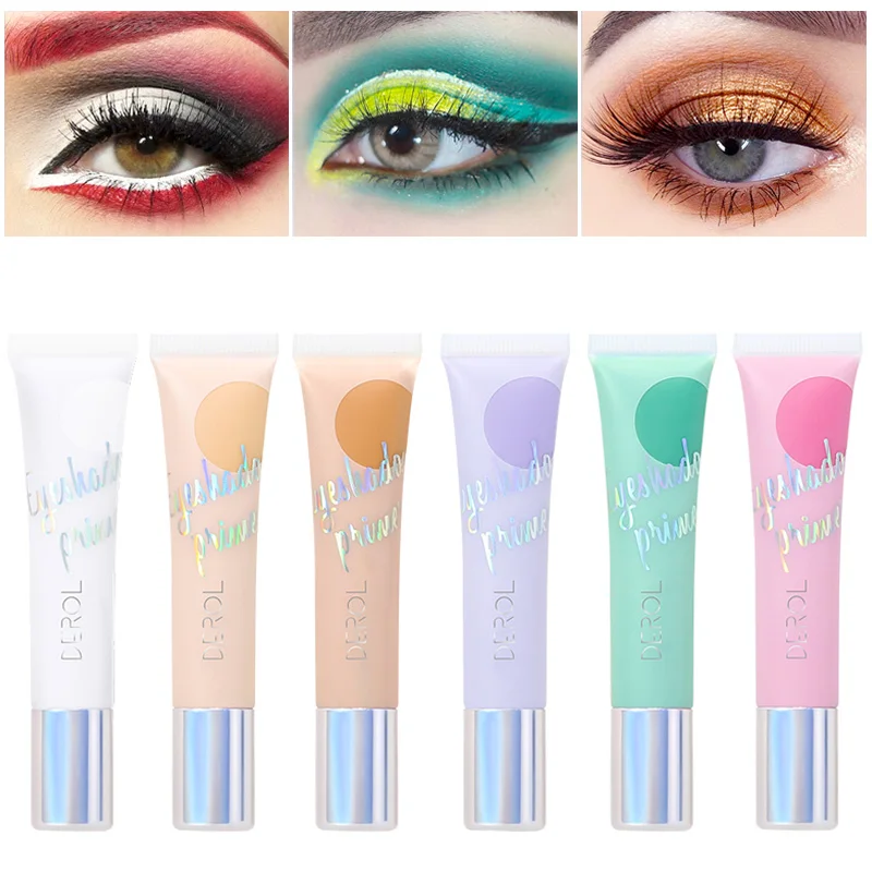 

6 Colors Eyeshadow Primer Concealer Waterproof Long Lasting Eyes Base Liquid Eyeshadow Easy To Wear Sweatproof Makeup Tools