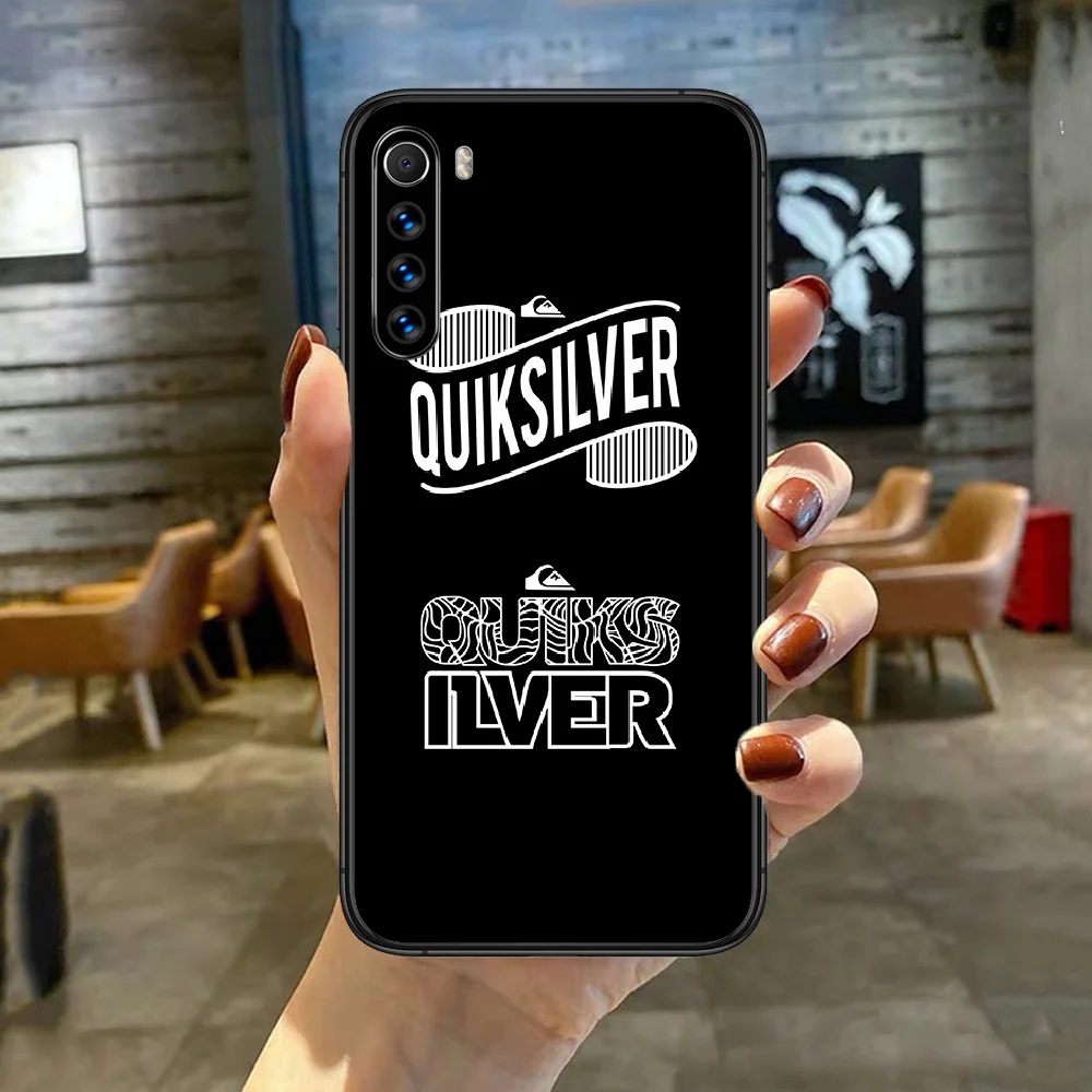 

Quiksilver Surf And Skateboard Phone Case Cover For XIAOMI Redmi Note 3 4 4X 5 6 7 8 9 Pro T S Max black Cover Soft Prime Pretty