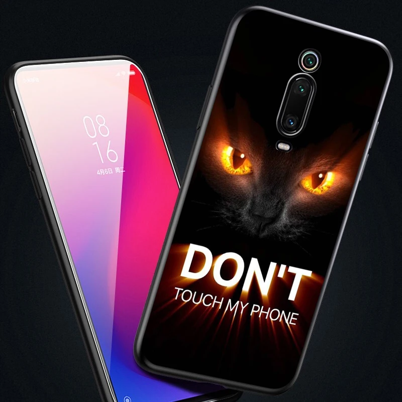 Мягкий чехол Don't Touch My Phone для Xiaomi A3 9T Pro CC9E Mix 2S MAX3 Redmi 7A K20 Note8 |