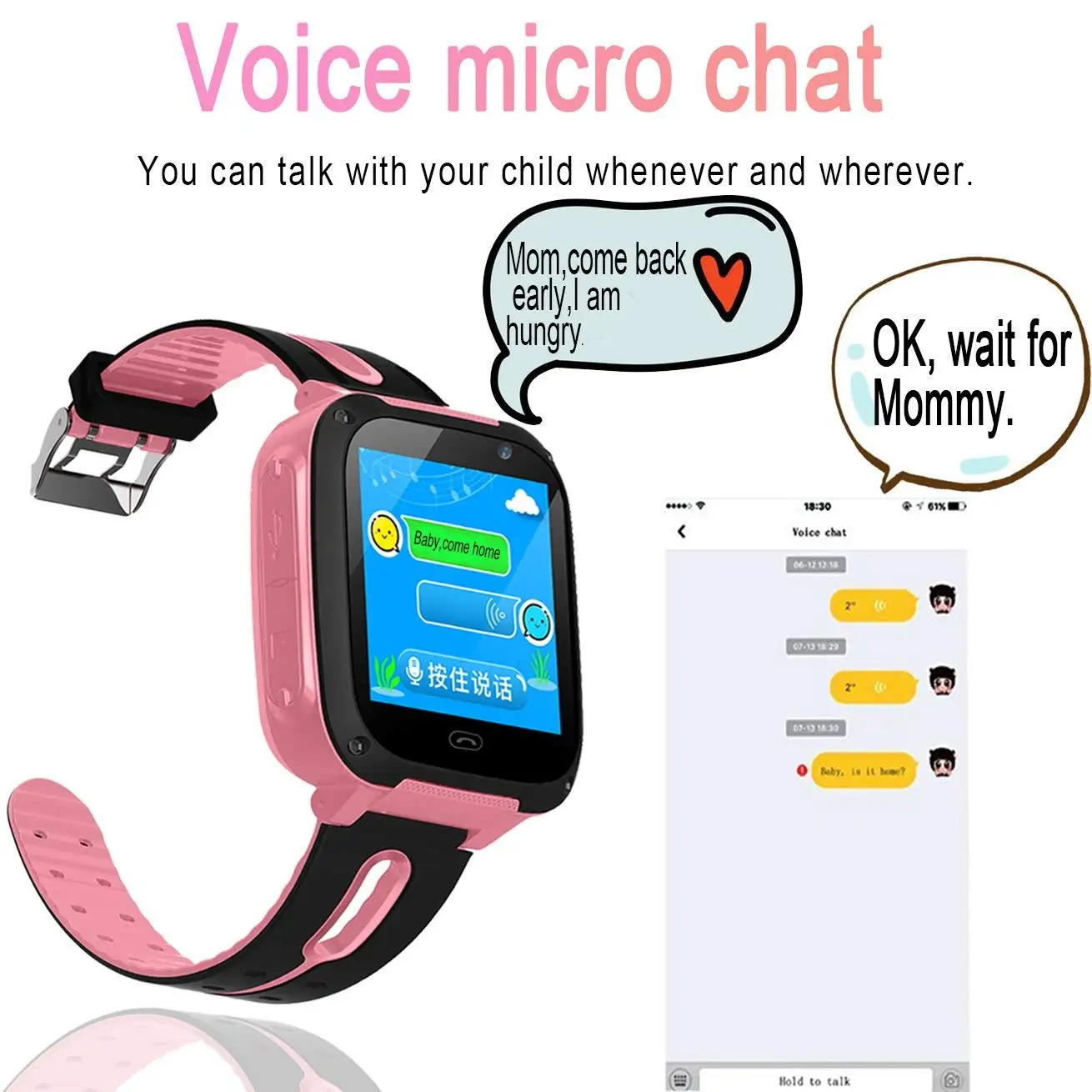 Детские Смарт часы 16G TF карта для девочек и мальчиков GPS фитнес браслет трекер