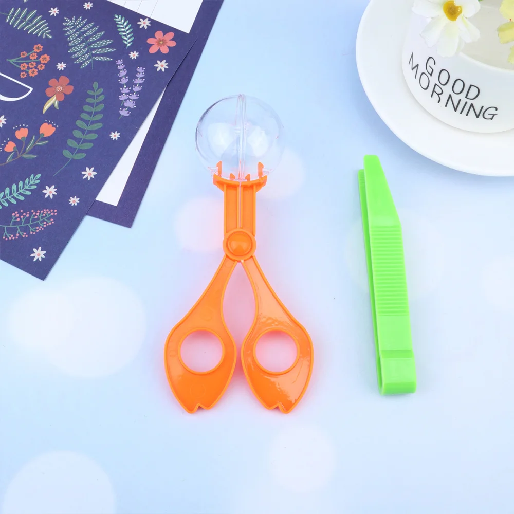 

3 Set of 6Pcs Insect Catcher Scissor Tong Handy Tool Outdoor Bug Clamp Scissor Educational Assorted Color (1Pc Sciss