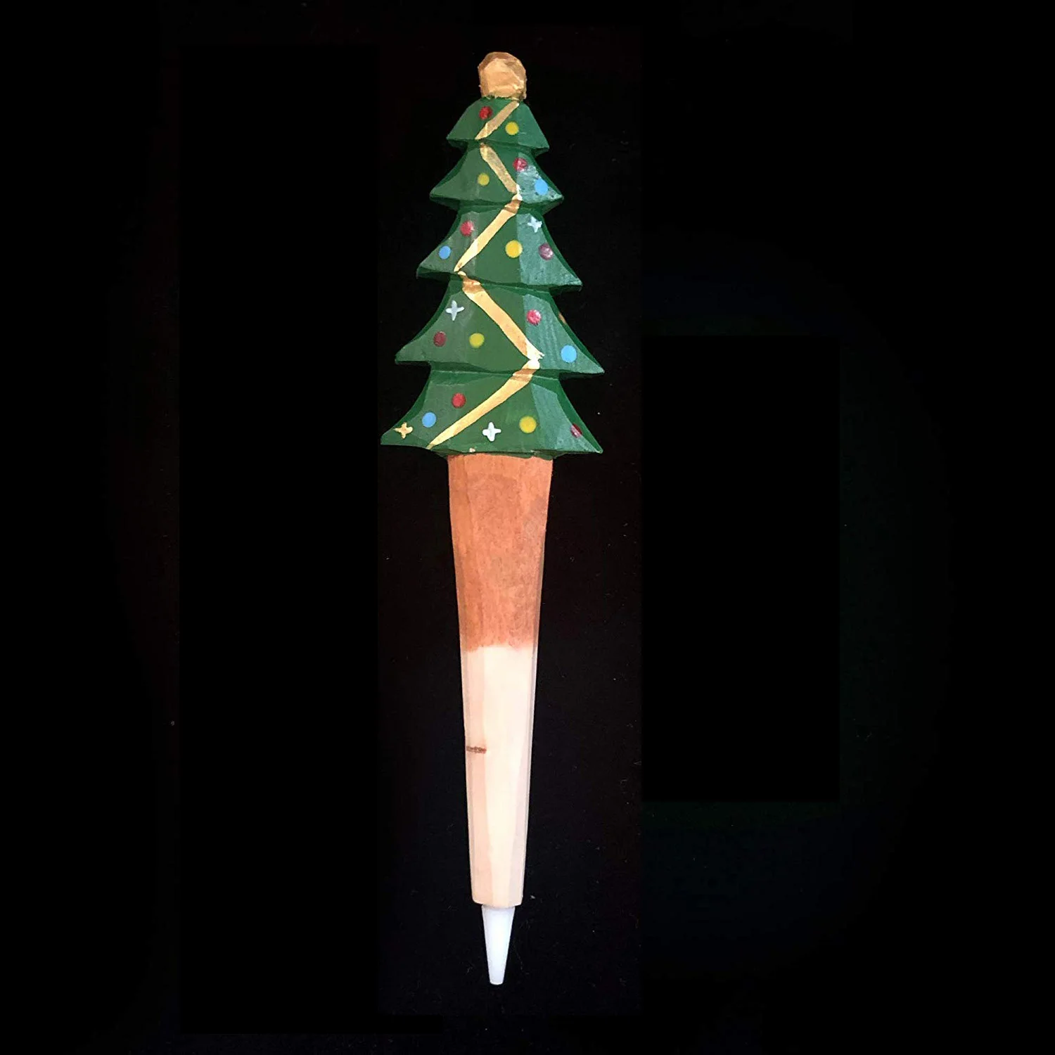 5D Diamond Painting Wooden Drill Pen Straightener Tips Christmas Tree Design Point Rhinestones Pens Embroidery Tools | Дом и сад