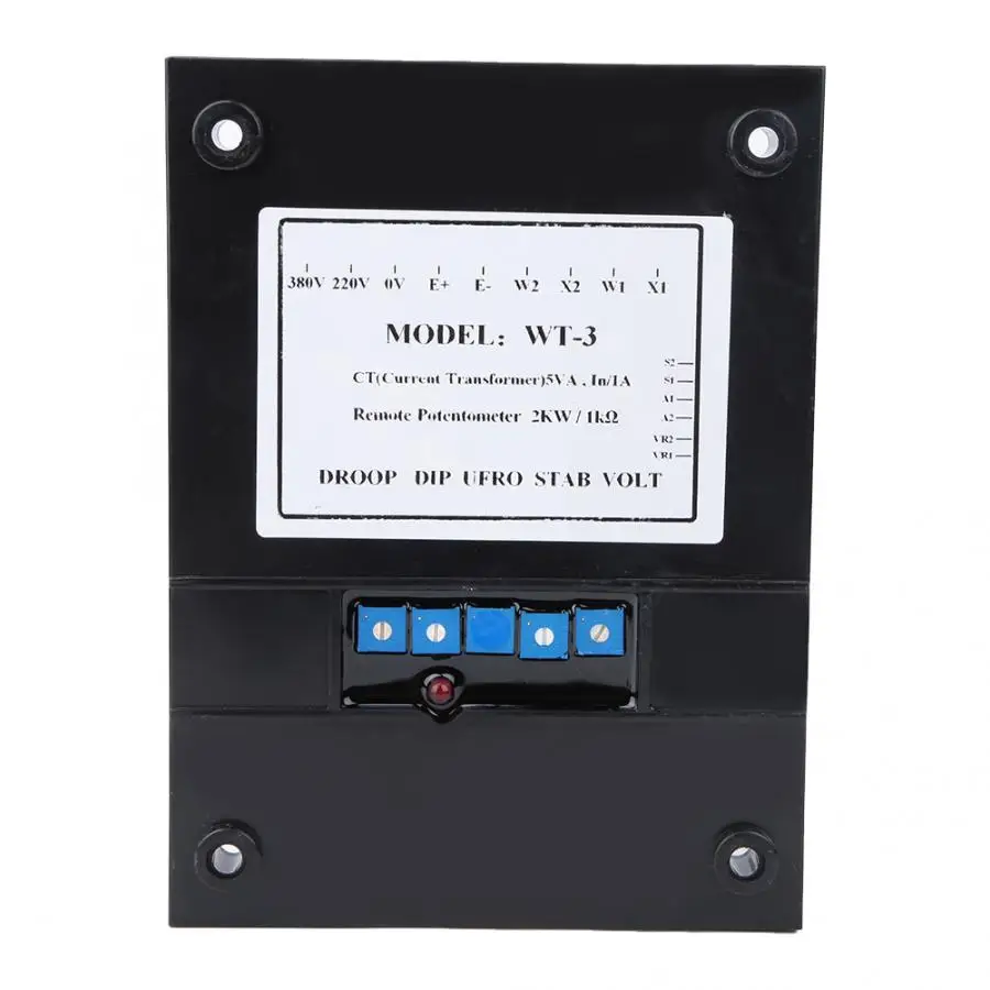 Diesel Engine WT-3 Automatic Voltage Regulator AVR High Stability with Low Frequency Protection Setting Generator Accessories |