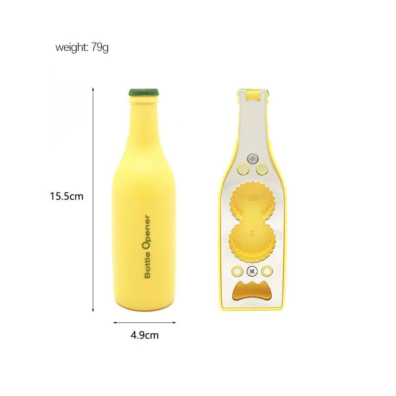 

Creative Beer Bottle Opener Multifunctional Bottle Opener Beverage Can Opener Household Thick Stainless Steel Screw Cap Opener