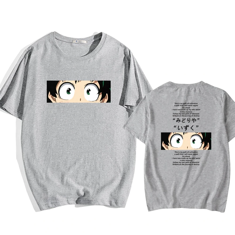 

My Hero Academia T Shirt Women Men Casual Deku T-Shirt Summer 2021 Woman Men Japan Clothes T Shirts