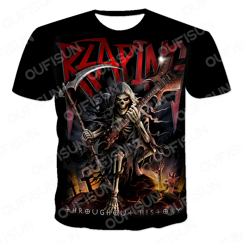 

2021 Summer New Men's T-shirt 3D Skull & Poker Fashion Male Short Sleeved Tops Women Street O-Neck T Shirt Unisex Casual Tshirt