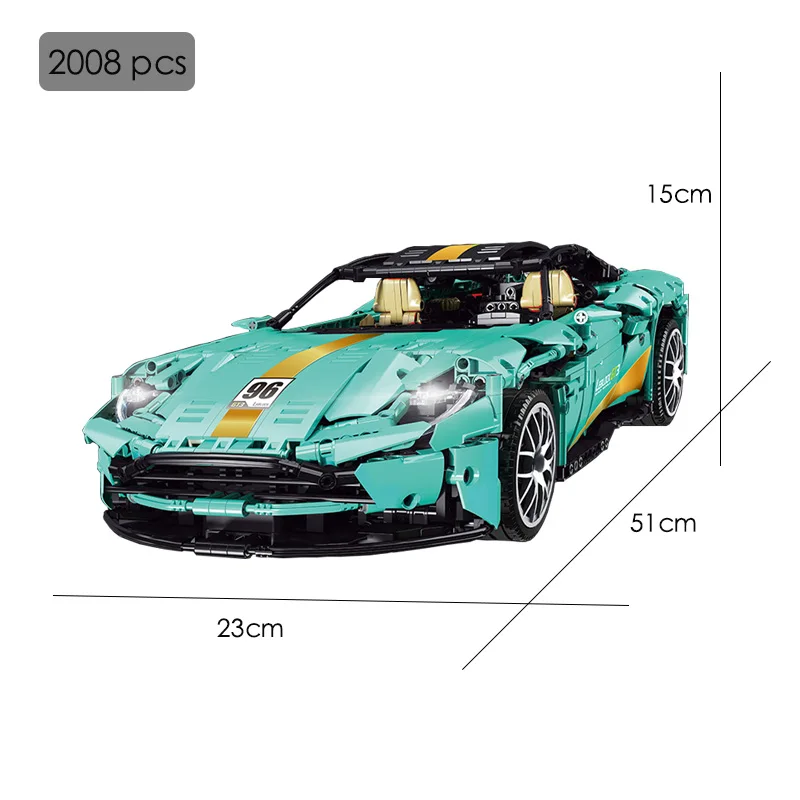 

New Technical Sports Car DB11 Building Blocks Assembling Model City Supercar Vehicle Brick MOC-62260 Toy Gifts for Children