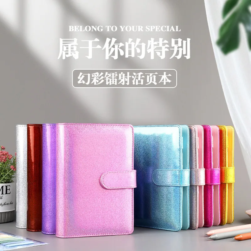 A6 кожаный вкладышной пополнения Тетрадь крышка спираль связующего макарон